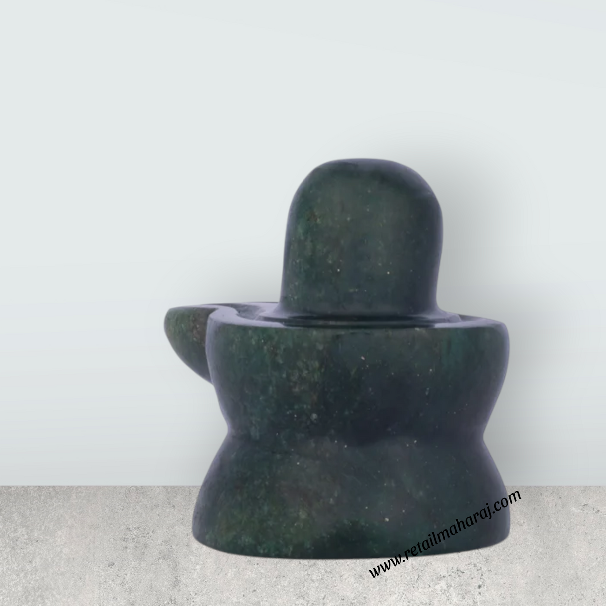 Jade Shiv Ling Murti - 0.75 x 0.75 Inches | Shiva Lingam Statue/ Shiv Ling Idol for Pooja - Retail Maharaj