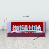 Dasavatharam Set - 3 x 8.5 Inches | Silver Vishnu Avatar Statue Set for Home - Retail Maharaj