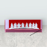 Ashtalakshmi Idol Set - 3 x 8.5 Inches | Ashta Lakshmi Silver Statues for Pooja - Retail Maharaj