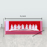 Ashtalakshmi Idol Set - 3 x 8.5 Inches | Ashta Lakshmi Silver Statues for Pooja - Retail Maharaj