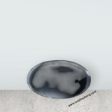 Spatika Banalingam - 1.25 x 0.75 Inches | Banalinga Shivling/ Banalinga Stone for Pooja - Retail Maharaj