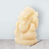 Ganesha Murti Statue - 2.5 x 1.75 Inches | Opal Statue/ Vinayaka Idol for Pooja/ 125 Gms Approx - Retail Maharaj
