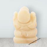Ganesha Murti Statue - 2.5 x 1.75 Inches | Opal Statue/ Vinayaka Idol for Pooja/ 125 Gms Approx - Retail Maharaj