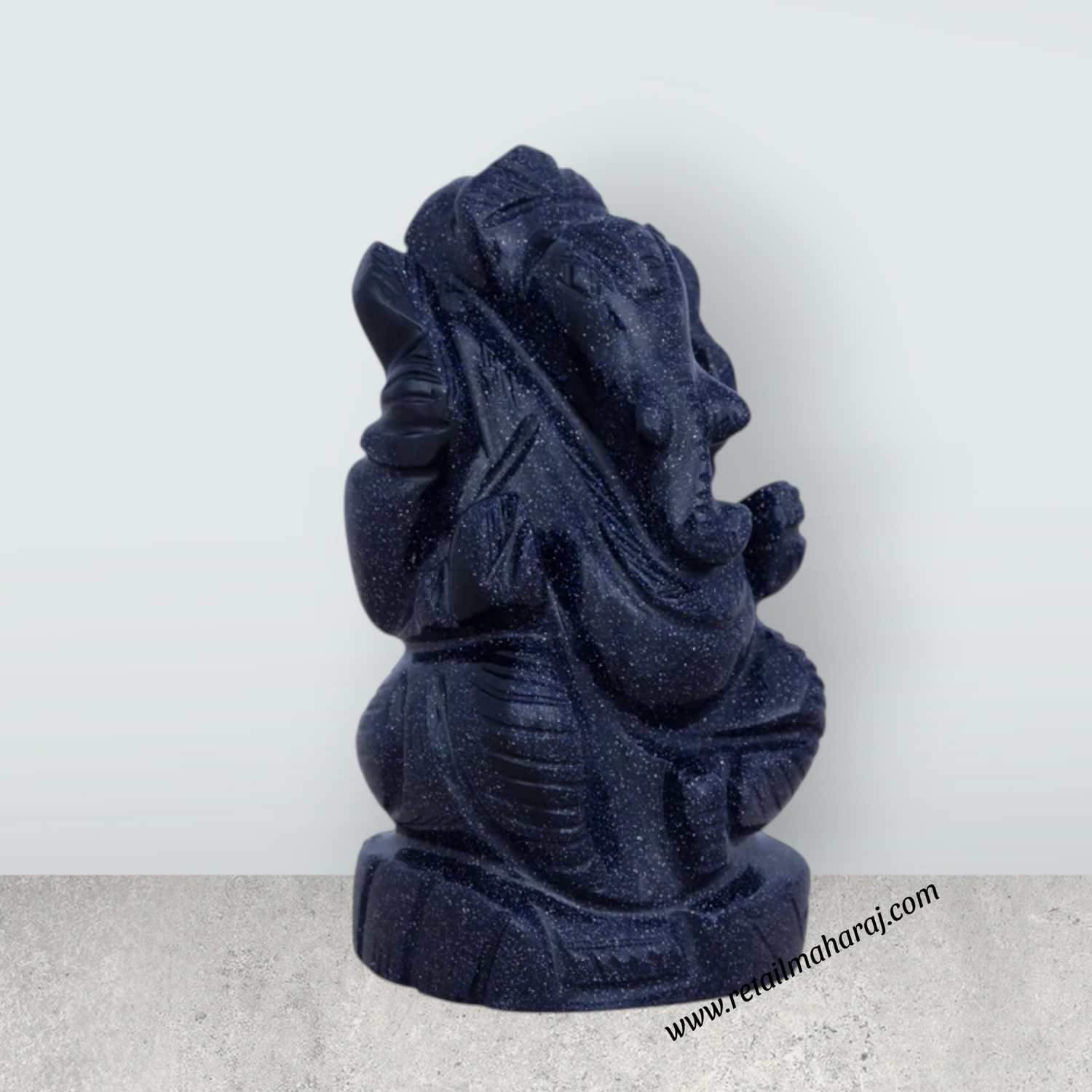 Opel Ganesh Murti - 3 x 1.5 Inches | Opel Vinayaka Statue/ Ganpati Idol for Pooja - Retail Maharaj