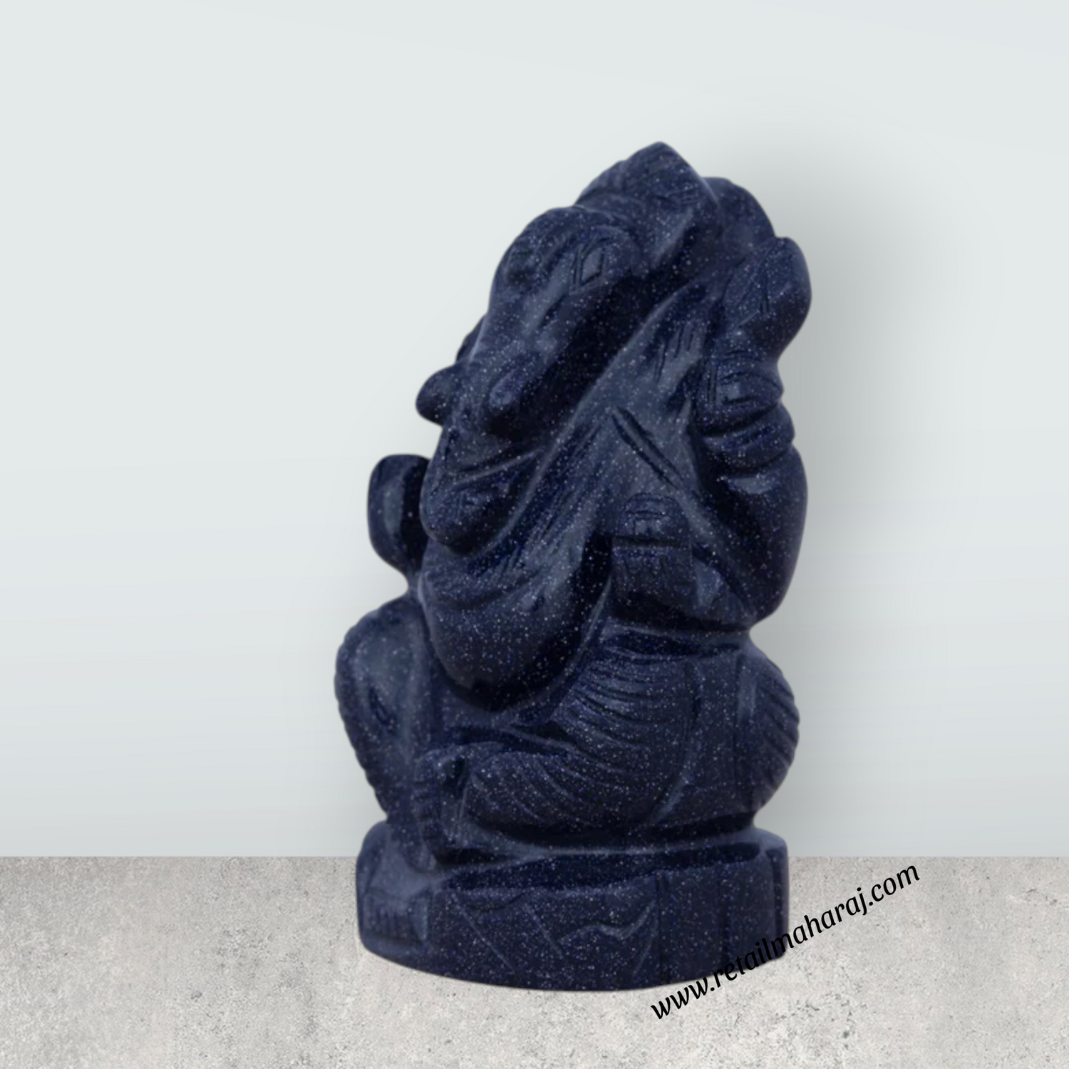 Opel Ganesh Murti - 3 x 1.5 Inches | Opel Vinayaka Statue/ Ganpati Idol for Pooja - Retail Maharaj