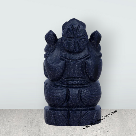 Opel Ganesh Murti - 3 x 1.5 Inches | Opel Vinayaka Statue/ Ganpati Idol for Pooja - Retail Maharaj