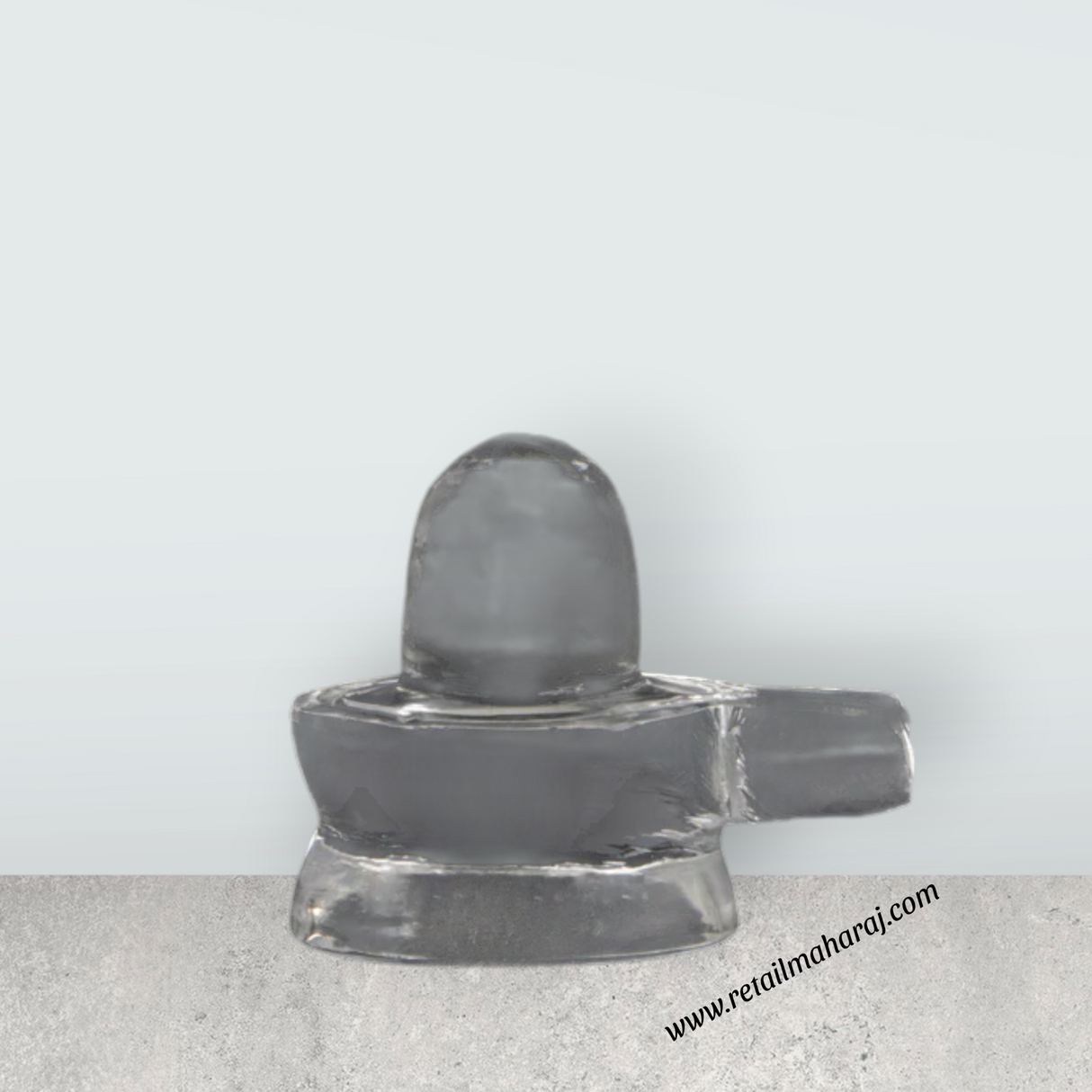 Sphatik Shivling - 1 x 1 Inches | Spatika Lingam/ Sphatik Shiva Lingam for Poojac