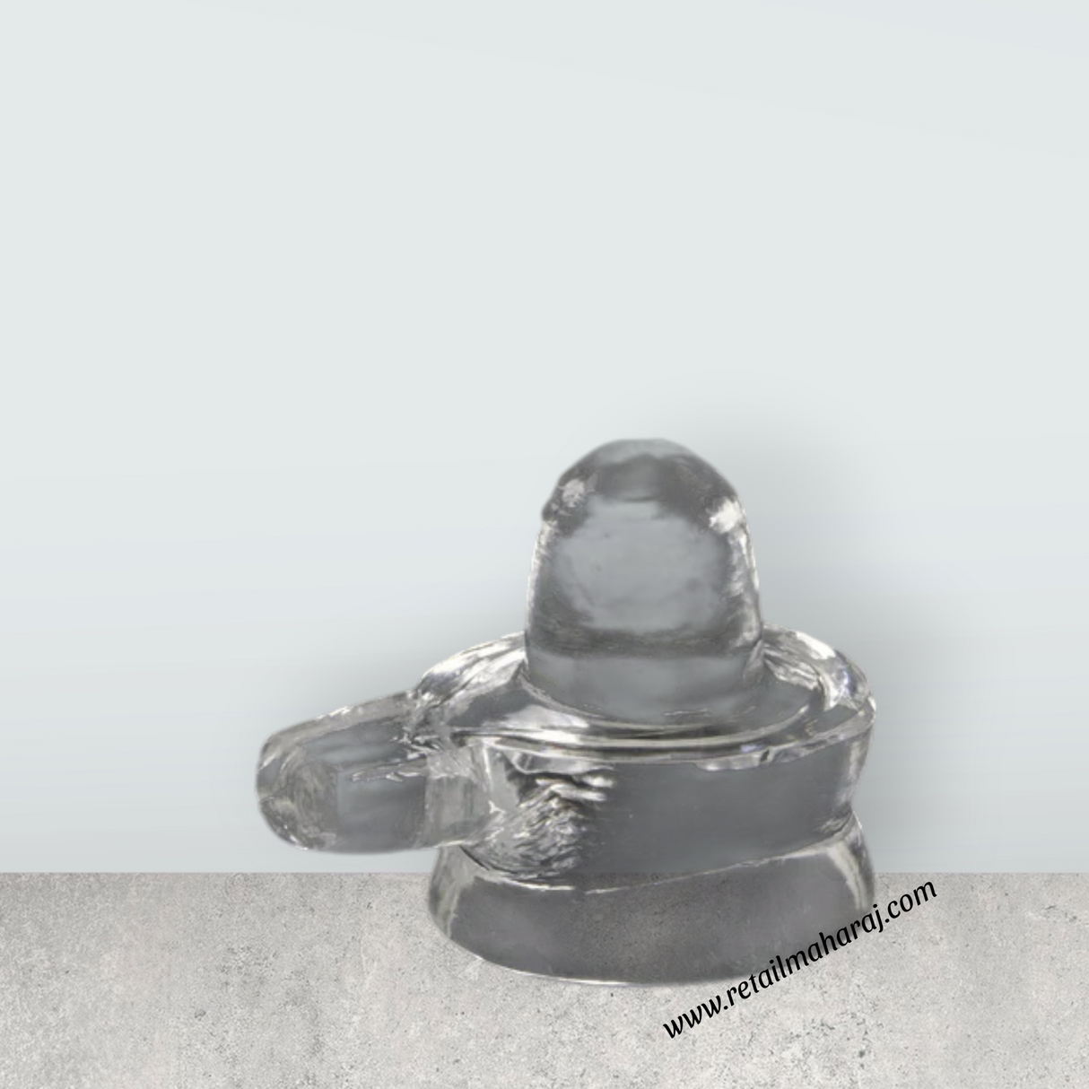 Sphatik Shivling - 1 x 1 Inches | Spatika Lingam/ Sphatik Shiva Lingam for Poojac