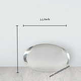 Spatika Banalingam - 5.5 x 2.5 Inches | Banalinga Shivling/ Precious Stone Banalingam for Pooja - Retail Maharaj