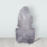 Saibaba Statue - 15 x 7.5 Inches | Spatik Saibaba Idol / Saibaba Sitting Murti / Sai Baba Vigraham - Retail Maharaj
