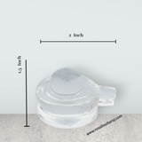 Sphatik Shivling - 1.5 X 2 Inches | Spatika Lingam/ Sphatik Shiva Lingam for Pooja/ 40 Gms Approx - Retail Maharaj