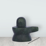 Shiva Lingam Statue - 2 x 2 Inches | Jade Idol/ Shiv Ling Murti for Pooja - Retail Maharaj