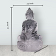 Buddha Sitting on Base Statue - 5.5 x 3.5 Inches | Sphatik Buddha Idol / Buddha Murti for Home Decor - Retail Maharaj