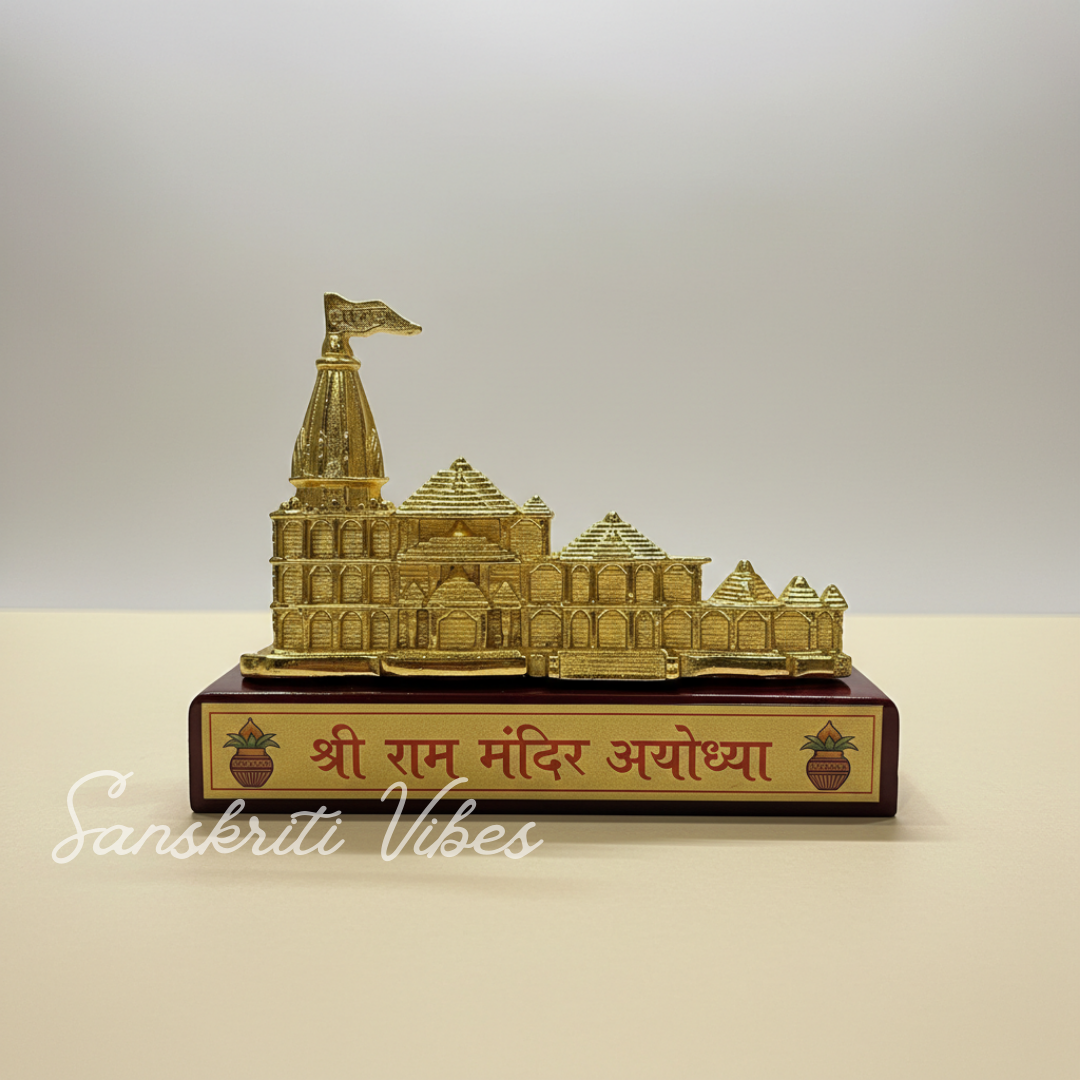 Ayodhya Shree Ram Mandir Architectural Model Showpiece for Home Decor Office - Retail Maharaj