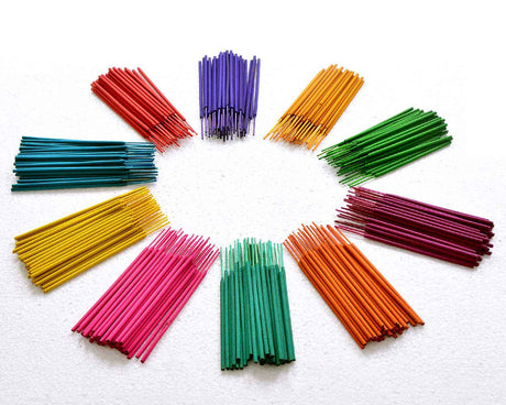 Bhakti Saurabh (10 in 1) Approx. 400 Sticks | 5.25" Stick | Plastic Container - Retail Maharaj