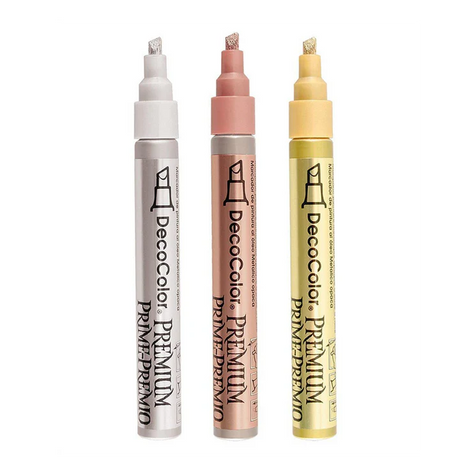 Marvy Uchida Deco Color Premium Paint Marker Chisel Tip Single Marker - Retail Maharaj