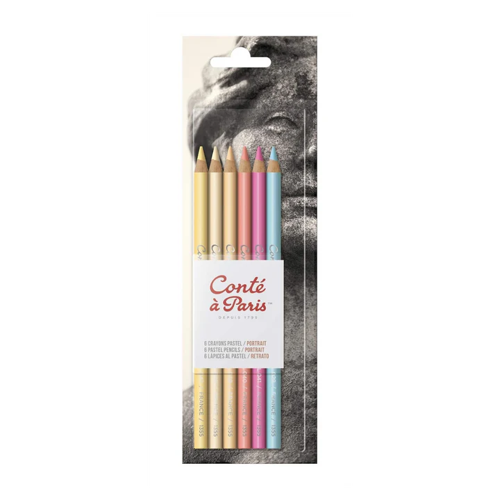 Conté à Paris Pastel Pencil Set of 6 Portrait - Retail Maharaj
