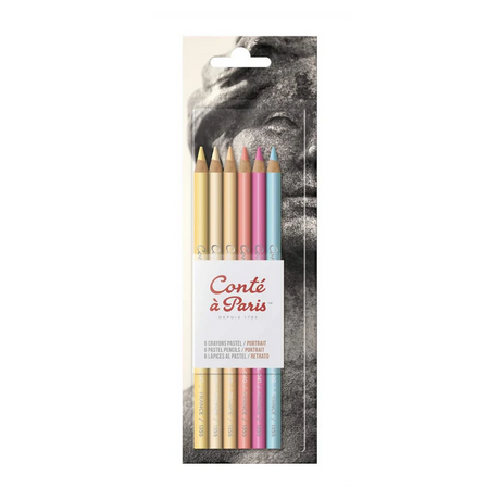 Conté à Paris Pastel Pencil Set of 6 Portrait - Retail Maharaj