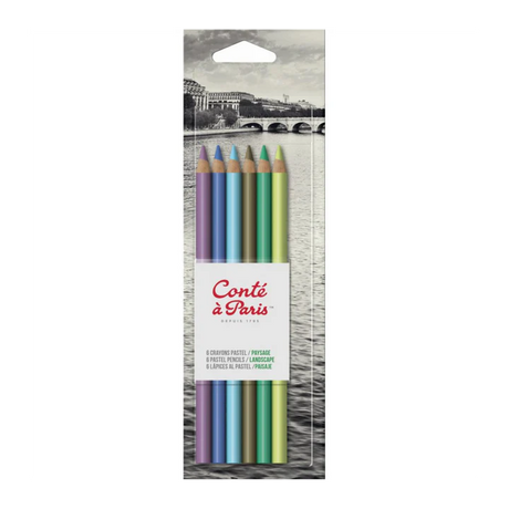 Conté à Paris Pastel Pencils Landscape (Blister Pack of 6) - Retail Maharaj