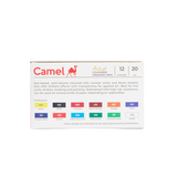 Camel Assorted Coloured Drawing Inks Set of 12 Shades in 20ml Bottles - Retail Maharaj