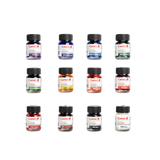 Camel Assorted Coloured Drawing Inks Set of 12 Shades in 20ml Bottles - Retail Maharaj
