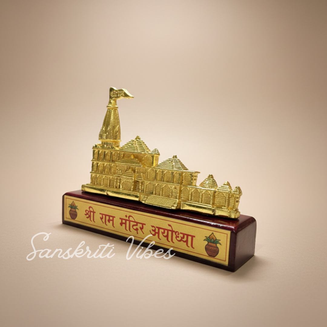Ayodhya Shree Ram Mandir Architectural Model Showpiece for Home Decor Office - Retail Maharaj