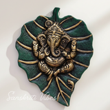 Metal Patta Ganesh Multicolour Handmade Aluminium Wall Art – Glossy Finish Feng Shui Decorative Ganesh Wall Hanging for Home & Office