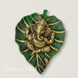 Metal Patta Ganesh Multicolour Handmade Aluminium Wall Art – Glossy Finish Feng Shui Decorative Ganesh Wall Hanging for Home & Office