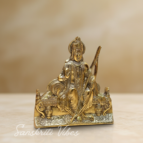 Metal Shree Ram Architectural Model Prabu Shri Ram Bhumi Ayodhya Showpiece for Home Decor, Office | Metal Showpiece Wall Hanging - Retail Maharaj