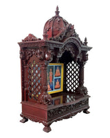 Ghar Mandir - Sevan Wood (Cherry Colour) - Retail Maharaj
