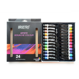 Brustro Artists Gouache Colour Paint Set 24 Tubes 12ml Each - Retail Maharaj