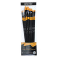BRUSTRO Artists Gold Taklon Brush Set of 10 for Oil, Acrylic, and Watercolor - Retail Maharaj