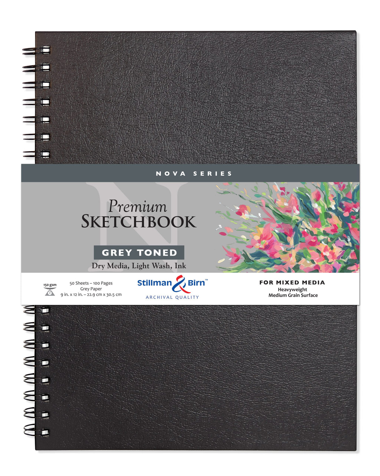 Stillman Birn Grey Nova Series Medium Grain Sketchbook Open Stock - Retail Maharaj