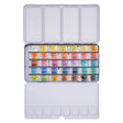 White Nights Artist's Watercolour Metal Palette Set of 35 Full Pans - Retail Maharaj