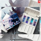 White Nights Granulating Watercolour 12 Full Pans Set - Retail Maharaj