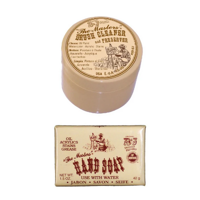 The Masters Brush Cleaner and Artist Hand Soap Combo for Complete Brush Care - Retail Maharaj