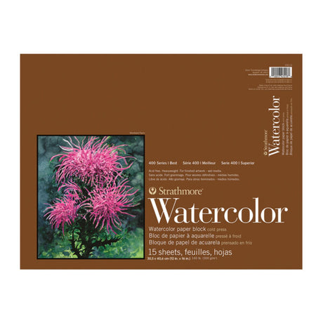 Strathmore 400 Series Watercolor Paper Pads Cold Press Professional Sheets - Retail Maharaj