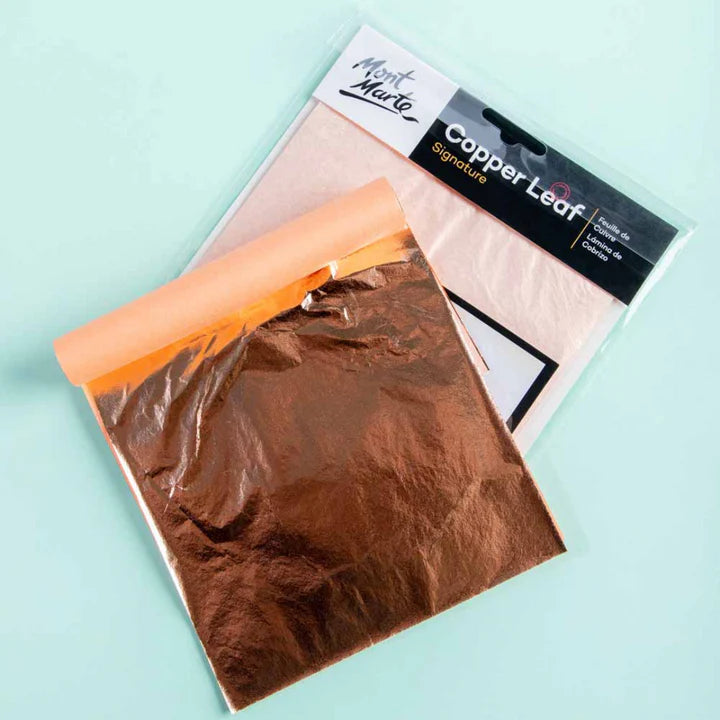 Mont Marte Copper Leaf 14x14cm 25 Sheets - Retail Maharaj