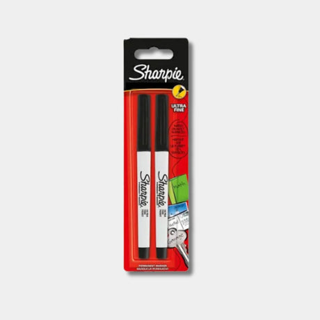 Sharpie Ultra Fine Black Set of 2 for Precise Marking and Detailing - Retail Maharaj