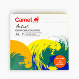 Camel Artist Gouache Colour Set 24 Shades with Brushes - Retail Maharaj