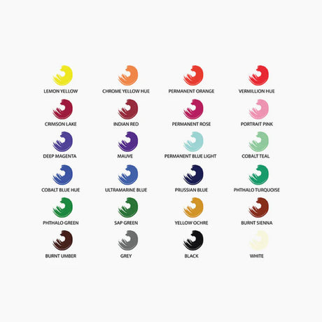 Camel Artist Gouache Colour Set 24 Shades with Brushes - Retail Maharaj