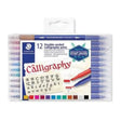 Staedtler 12 Double Ended Calligraphy Pens – Perfect for Artistic Writing & Craft Projects - Retail Maharaj