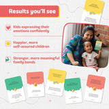 Little Hands Big Hearts - Heart to Heart Conversation Starter Cards (Ages 5 & Above) | Flash Cards for Kids, Family Bonding & Emotional Intelligence | Brain Games for Kids 9-12 - Retail Maharaj