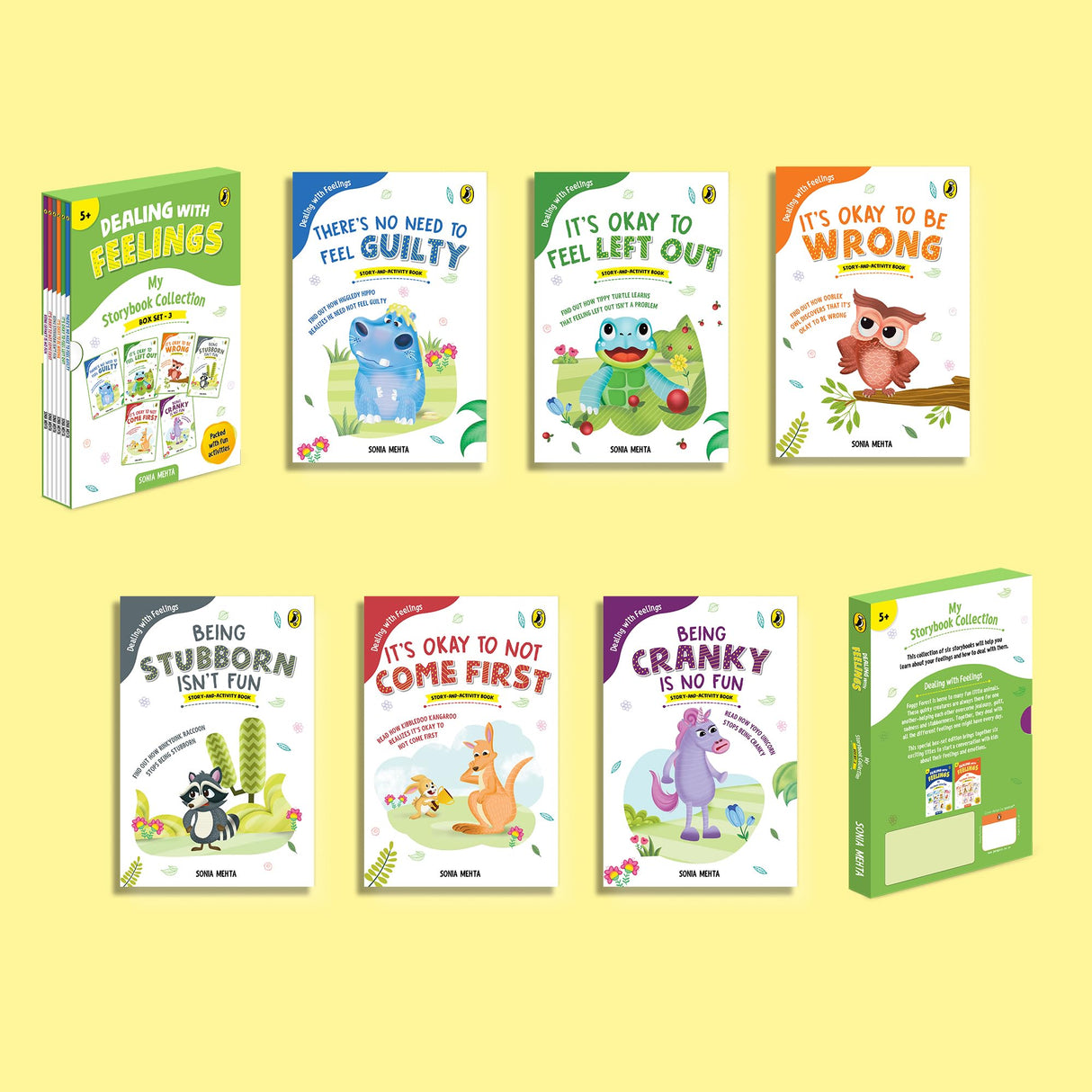 Dealing with Feelings: My Storybook Collection (Box set 3): Set of 6 Exciting Story cum Activity Books | Illustrated Storybooks on Emotions and Mental Health | Ages 5 + | Sonia Mehta - Retail Maharaj