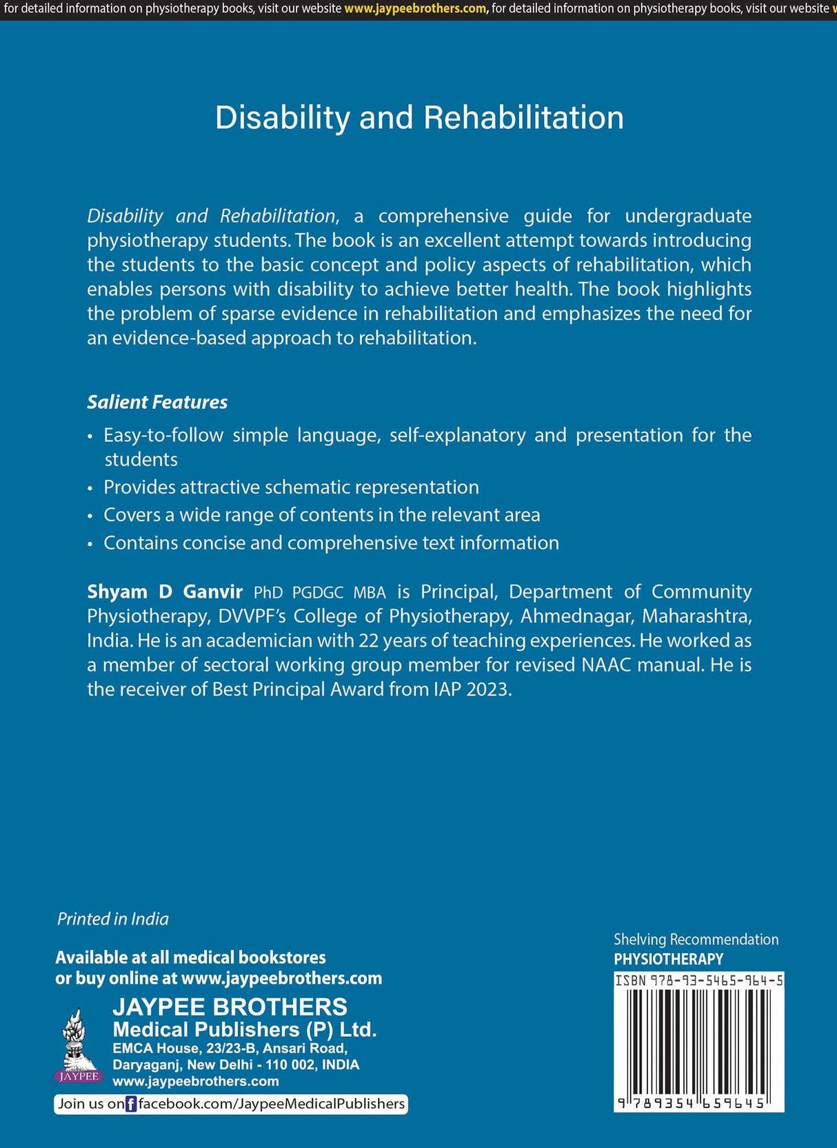 DISABILITY AND REHABILITATION - Retail Maharaj