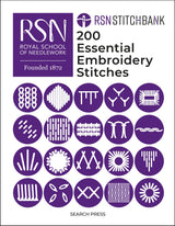RSN Stitch Bank: 200 Essential Embroidery Stitches (Royal School of Needlework Guides) - Retail Maharaj