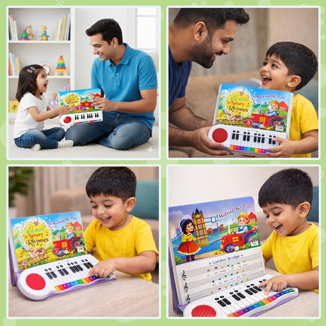 My First Piano Sound Book for Kids | Interactive Musical Learning Book | Phonics and Sing-Along Early Education Storybook - Retail Maharaj