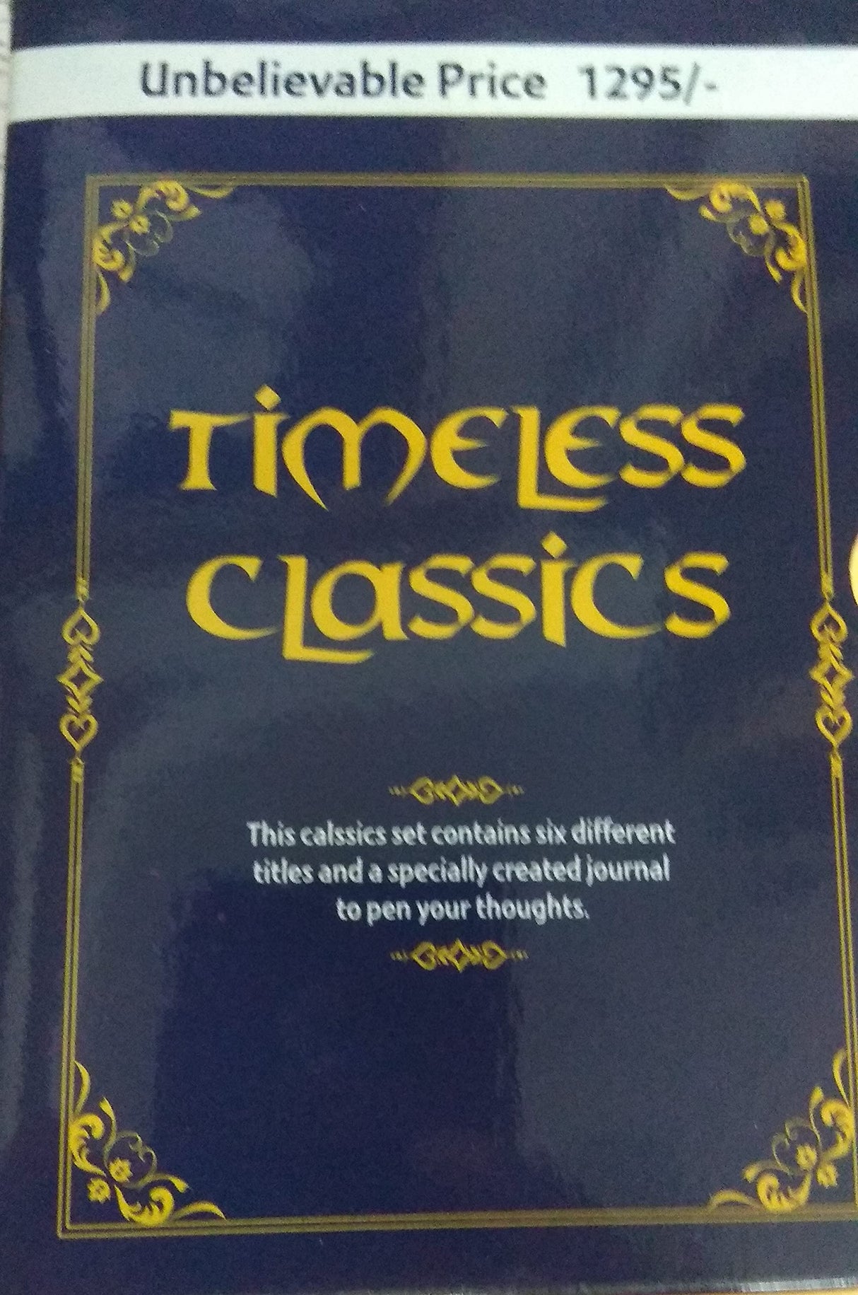 TIMELESS CLASICS SET CONTAINS SIX DIFFERENT TITLES AND A SPL. CREATED JOURNAL TO PEN YOUR THROUGHT - Retail Maharaj
