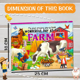 My First Amazing Pop up story Book Wonderful Day in the Farm with Bestime Fun and Colorful for Kids, Children and Toddlers - Ages 2+ Years - Retail Maharaj
