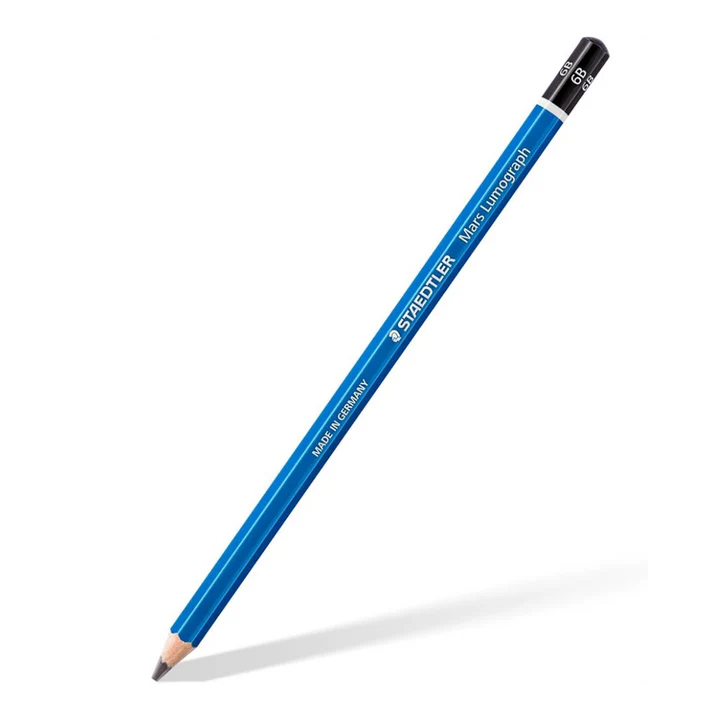 Staedtler Mars Lumograph 6B Graphite Pencil for Sketching Drawing and Shading - Retail Maharaj